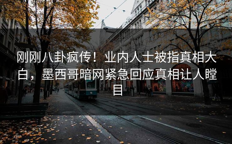 刚刚八卦疯传！业内人士被指真相大白，墨西哥暗网紧急回应真相让人瞠目